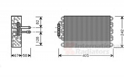 VAN WEZEL 3000v375 -  Испаритель, кондиционер